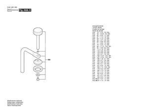 BOSCH Befestigung | Ersatzteile f�r GCM 18V-216 D | 1619PA7028