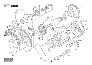 BOSCH Aufspannflansch | Ersatzteile fr GCM 254 | 1619PB9115