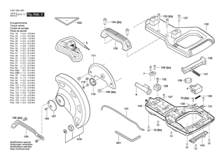 BOSCH Abdeckplatte | Ersatzteile fr GCM 254 | 1619PB6214