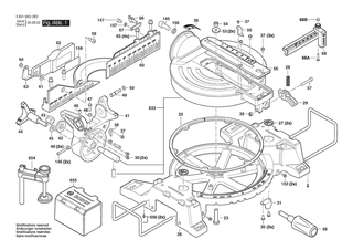 BOSCH Spannschlssel | Ersatzteile fr GCM 254 | 1619PB9159