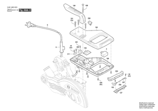 BOSCH Typschild | Ersatzteile f�r GCM 254 D | 1619PC0707