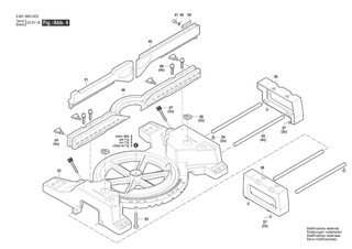 BOSCH Typschild | Ersatzteile f�r GCM 254 D | 1619PC0707