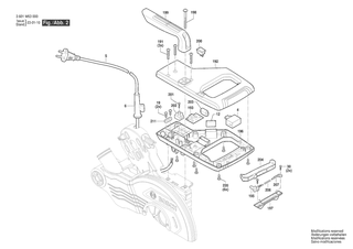 BOSCH Arm PP-GF25+Q235A | Ersatzteile f�r GCM 254 D | 1619PC0773