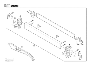 BOSCH Befestigungsplatte | Ersatzteile f�r GTS15-10 | 1609B07768