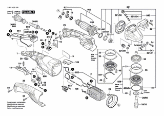 BOSCH Polschuh 220-240V | Ersatzteile für GWS 11-125 CIH | 1604220416