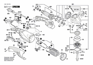 BOSCH Polschuh 220-240V | Ersatzteile für GWS 15-125 CITH | 1604220417