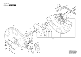 BOSCH Getriebegeh�use | Ersatzteile f�r GCD18V-14 | 1619PS3163