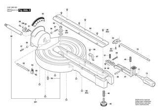 BOSCH Absaugschacht | Ersatzteile f�r GCM 340-305 D | 1619PS3347