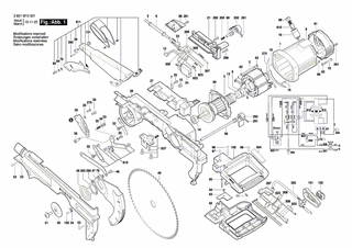 BOSCH Polschuh 230V | Ersatzteile für GTM 12 JL | 1619PA4305