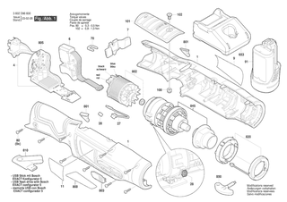 BOSCH Schraubendreher | Ersatzteile fr ANGLE EXACT 12V-12-400 | 3607950027