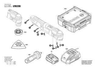 BOSCH Tragkasten | Ersatzteile f�r AdvancedMulti 18 | 1600A013NM