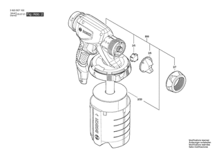 BOSCH Spritzpistole | Ersatzteile f�r PFS 3000-2 | 2609006609