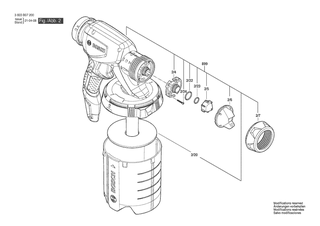 BOSCH Spritzpistole | Ersatzteile f�r PFS 5000 E | 2609006609