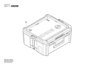 BOSCH Tragkasten | Ersatzteile fr PEX 300 AE | 16054381FV