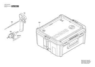 BOSCH Tragkasten | Ersatzteile f�r PBH 2100 RE | 16054381FV