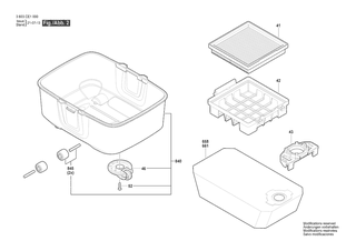 BOSCH Dichtungsgummi | Ersatzteile fr AdvancedVac 18V-8 | 1619PB5661