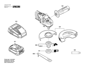 BOSCH Akku-Paket PBA 18V 2,5 Ah W-B | Ersatzteile f�r UniversalGrind 18V-75 | 2607337199