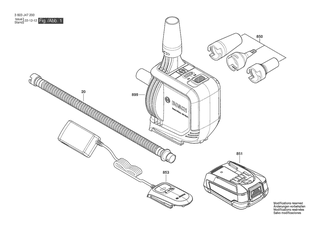 BOSCH Zubehrsatz | Ersatzteile fr EasyInflate 18V-500 | 1619PB2902