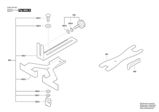BOSCH L�ngsanschlag | Ersatzteile f�r AdvancedTrimRouter 18V-8 | 1619PB8397