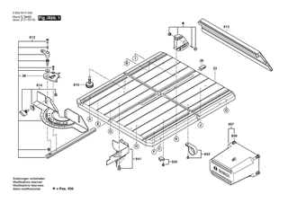 BOSCH Anzeigegert | Ersatzteile fr AdvancedTableCut 52 | 1609B01409