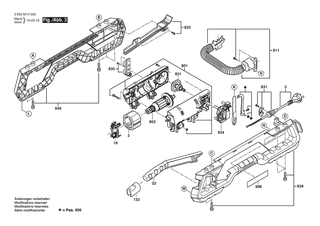 BOSCH Zugentlastung | Ersatzteile fr AdvancedTableCut 52 | 1609B02847