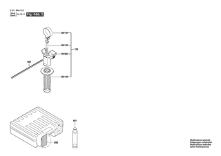 BOSCH Schnellspannbohrfutter | Ersatzteile f�r RH328 VCQ | 1600A01V5D