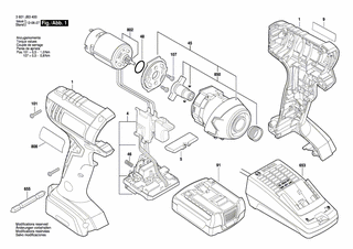 BOSCH Taste | Ersatzteile für GDR 1440-LI | 2609100698