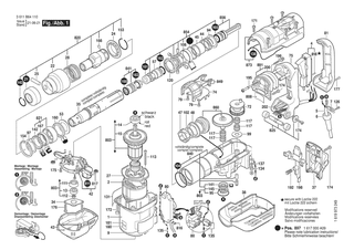 BOSCH Schutzhlse SCHWARZ | Ersatzteile fr 11265EVS | 1610591033