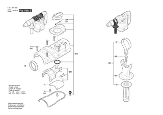 BOSCH Blechschraube | Ersatzteile f�r GBH 6-42 C | 3603435037