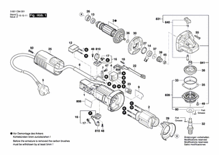 BOSCH Tülle Ø6,5-Ø6,9x95 MM | Ersatzteile für GWS 750 | 2600703012