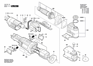 BOSCH Tülle Ø6,5-Ø6,9x95 MM | Ersatzteile für GOP 55-36 | 2600703012