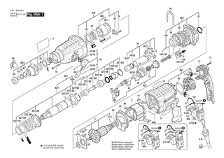 BOSCH Sprengring A22 DIN 7993 | Ersatzteile fr GBH 2-24 D | 1604601028