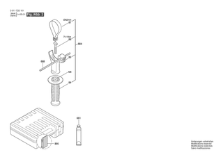 BOSCH Warnschild ACHTUNG | Ersatzteile f�r GBH 4-32 DFR | 3601119137