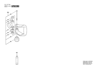 BOSCH Mitnehmerbolzen | Ersatzteile f�r GSH 501 | 1619P18732