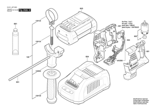 BOSCH Ladegert ROK GAL 3680 CV 220/14,4-36V | Ersatzteile fr GBH 36 VF-LI Plus | 2607226465