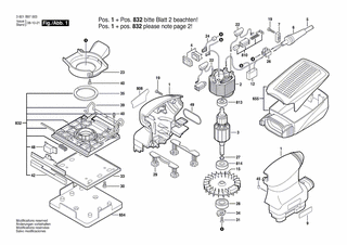 BOSCH Hinweisschild | Ersatzteile für GSS 140 A | 2610921050