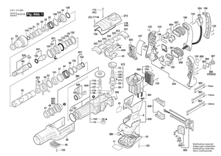 BOSCH Schaltgabel | Ersatzteile fr GBH18V-45C | 1617000A31