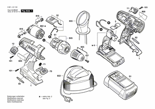 BOSCH Deckel | Ersatzteile für GSR 36 V-LI | 2600508056