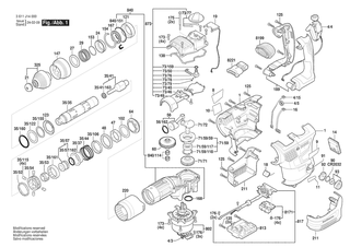 BOSCH Lagerbock | Ersatzteile fr GBH 18V-34 CF | 1600A0100Y