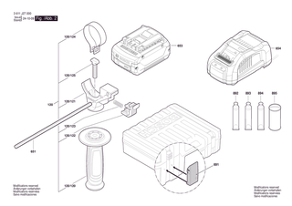 BOSCH Zusatzhandgriff | Ersatzteile f�r GBH 18V-18 | 1619P20196