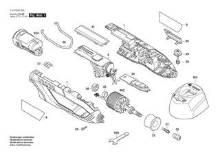 BOSCH Motorbaugruppe | Ersatzteile fr Cordless | 1605A000FR