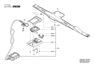 BOSCH Typschild | Ersatzteile fr Batteriehalter | F016L77517
