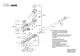 BOSCH Abzieh-/Schiebe-Etikett | Ersatzteile fr 19-550 | 1600A01PP4