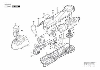 BOSCH Schaltergriff | Ersatzteile für GWI 10,8 V-LI | 2609100455