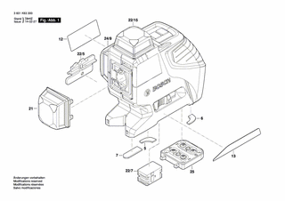 BOSCH Schaltschieber | Ersatzteile für GLL 3-80P | 1618C0012T