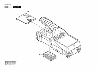BOSCH Batteriedeckel | Ersatzteile für D-TECT 150 | 1609203S98