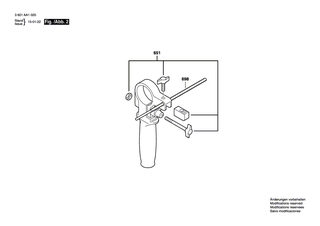 BOSCH Hebel | Ersatzteile f�r GSB 1300 | 1619PA0684