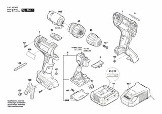 BOSCH Schnellspannbohrfutter | Ersatzteile für GSR 14,4-2-LI | 2609111562