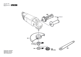 BOSCH Luftverteiler | Ersatzteile fr GWS 22-180 H | 1600591029