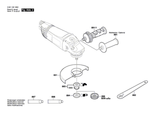 BOSCH Haltering | Ersatzteile f�r GWS 22-230 JH | 1600290019